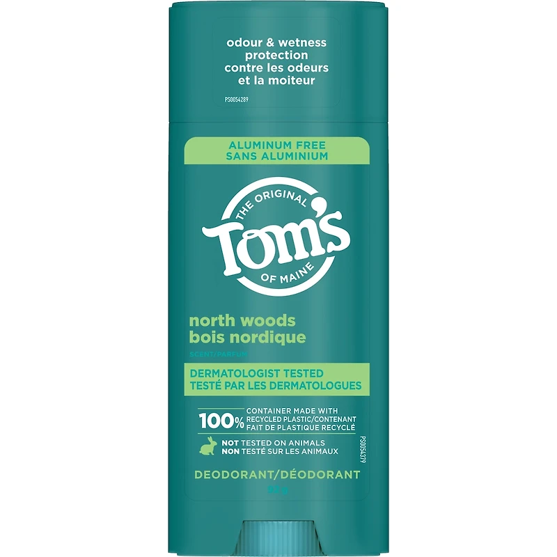 Tom’s of Maine North Woods Natural Deodorant for Men and Women, Aluminum Free, 92g