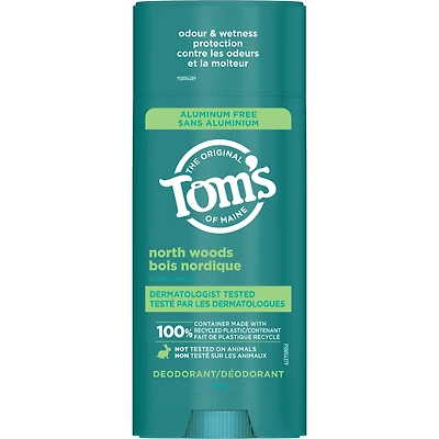 Tom’s of Maine North Woods Natural Deodorant for Men and Women, Aluminum Free, 92g