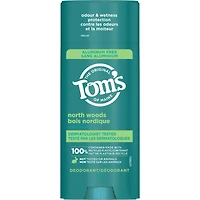 Tom’s of Maine North Woods Natural Deodorant for Men and Women, Aluminum Free, 92g