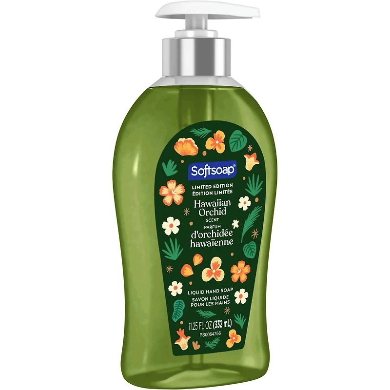 Softsoap Limited Edition Liquid Hand Soap, Kitchen and Bathroom Hand Soap, Hawaiian Orchid Scent