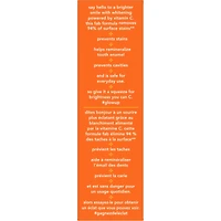 Hello Super Mega Dentifrice Blanchissant Avec Fluorure, Dentifrice Blanchissant Avec Vitamine C, Aide À Blanchir les Dents Jusqu'à 2 Tons, Saveur Naturelle de Menthe Poivrée, Tube de 82mL
