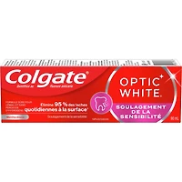 Optic White Sensitivity Relief Toothpaste, Gentle Mint
