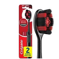 Optic White Charcoal Soft Toothbrush for Adults