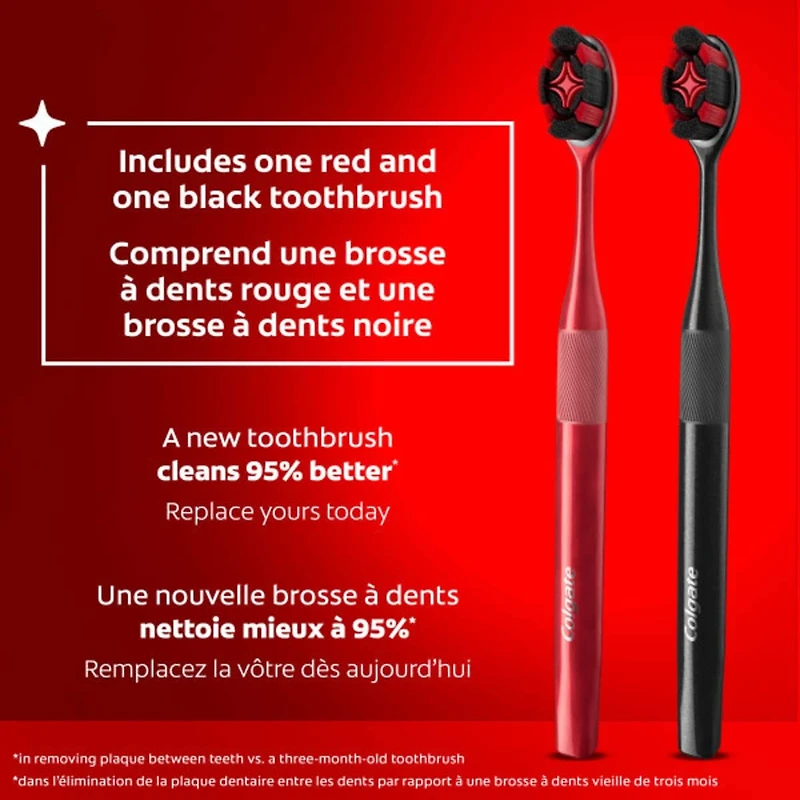 Optic White Charcoal Soft Toothbrush for Adults