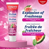 Dentifrice au fluorure MaxFresh, Explosion De Melon D'eau