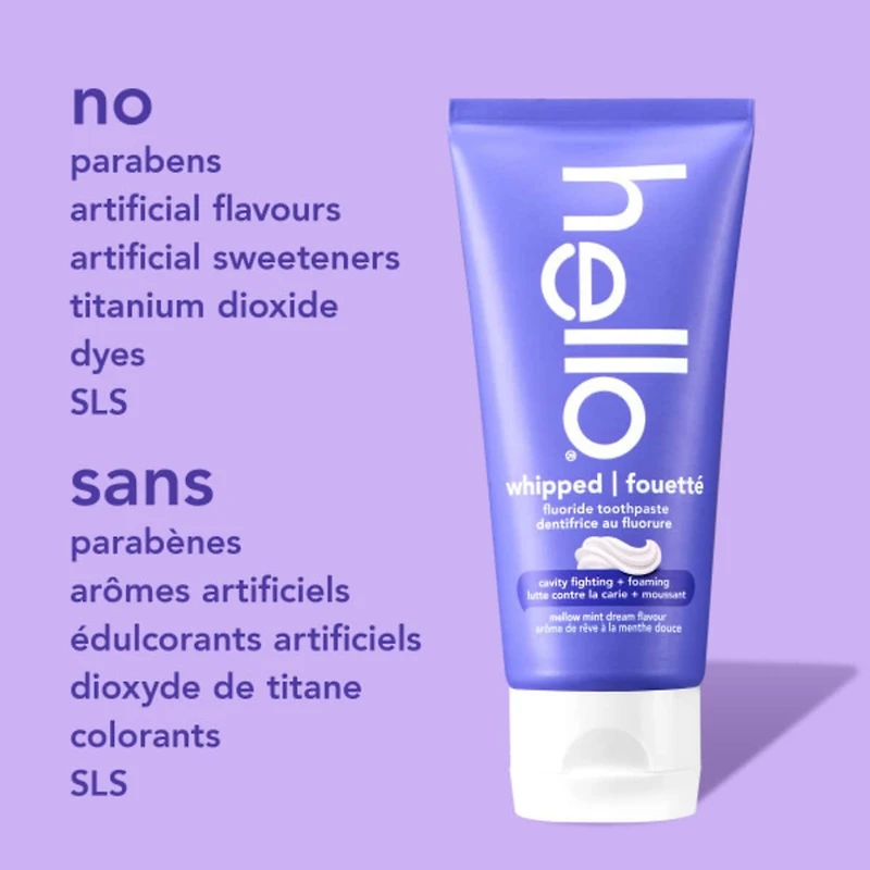 Dentifrice au fluorure moussant, dentifrice moussant Menthe douce