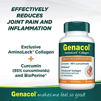 Genacol Anti-Inflammatoire avec Collagène AminoLock, Curcumine de Curcuma et BioPerine