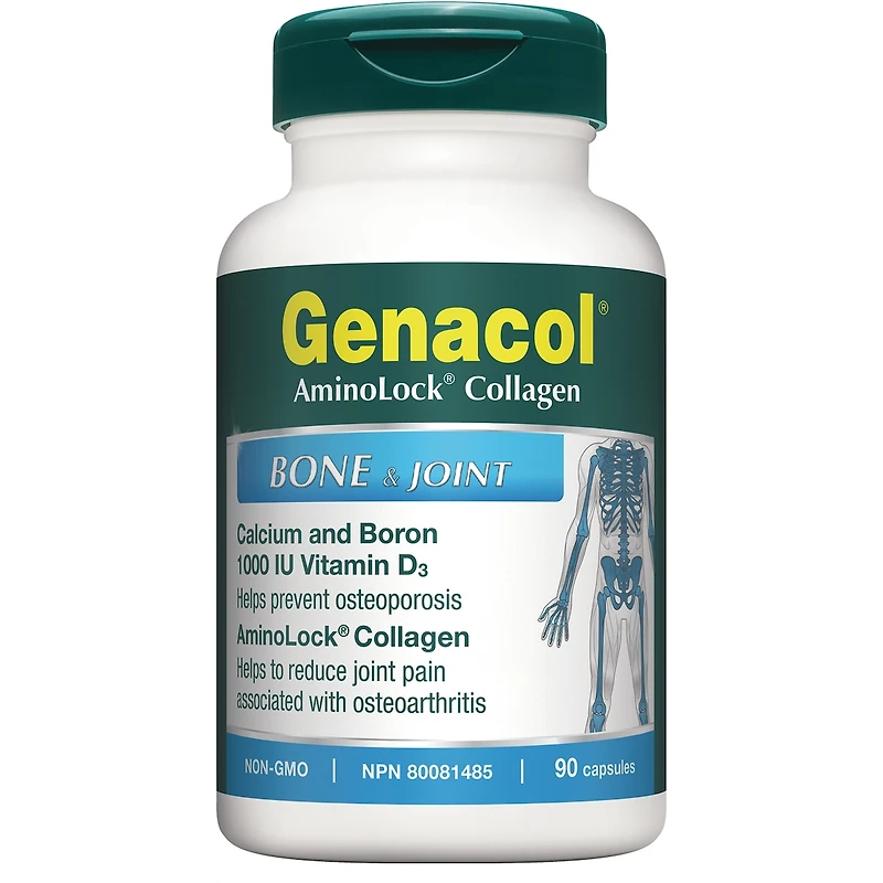 Genacol Os et Articulations avec Collagène AminoLock, Bore, Calcium, Vitamine D3
