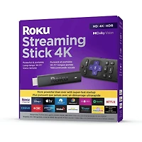 Streaming Stick 4K | Lecteur de « streaming » avec télécommande vocale et Wi-Fi longue portée