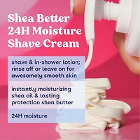 Crème de rasage eos Shea Better à la grenade et à la framboise, en format voyage