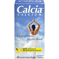 Calcia Calcium avec Vitamin D 400 UI 500MG Citron