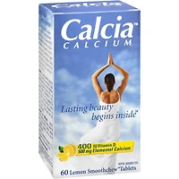 Calcia Calcium with Vitamin D 400IU calcium 500MG  Lemon