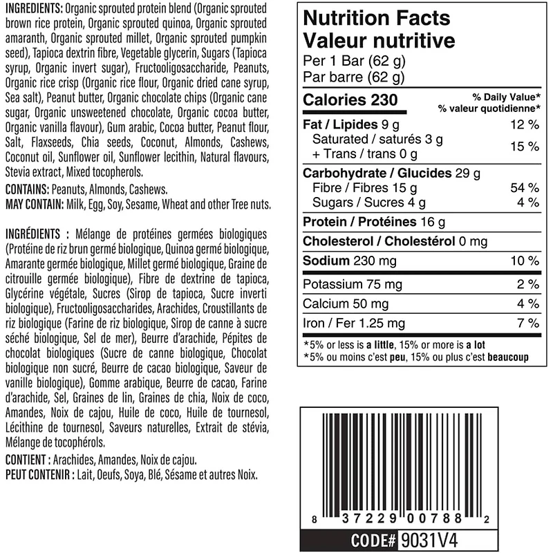 Sprouted Protein Bars