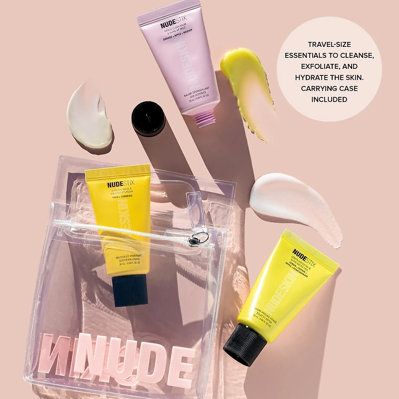 NUDESKIN L’ensemble en 3 étapes Citrus Renew pour maquillage