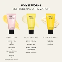 NUDESKIN L’ensemble en 3 étapes Citrus Renew pour maquillage