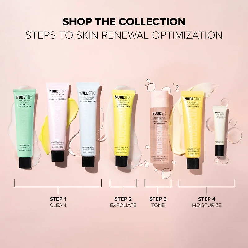 NUDESKIN L’ensemble en 3 étapes Citrus Renew pour maquillage