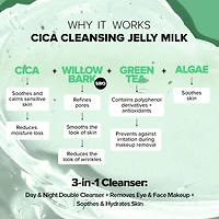 NUDESKIN Cica Cleansing Jelly Milk Cleanser