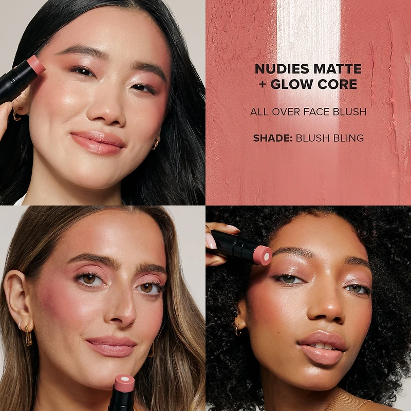 Nudies Mats + Blush Couleur Pour Tout Le Visage Concentré De Lumière - Pink Ice