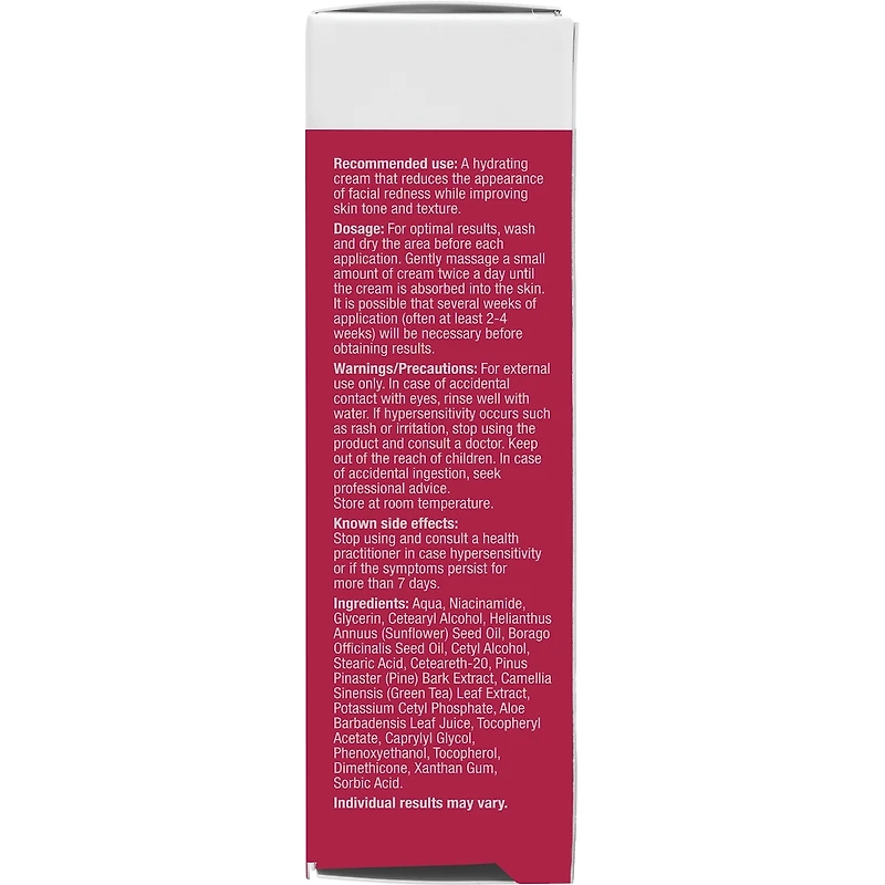 Crème pour les Rougeurs Faciales