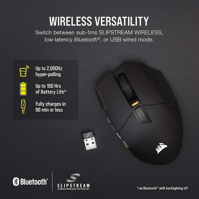 Souris de jeu sans fil Scimitar Elite