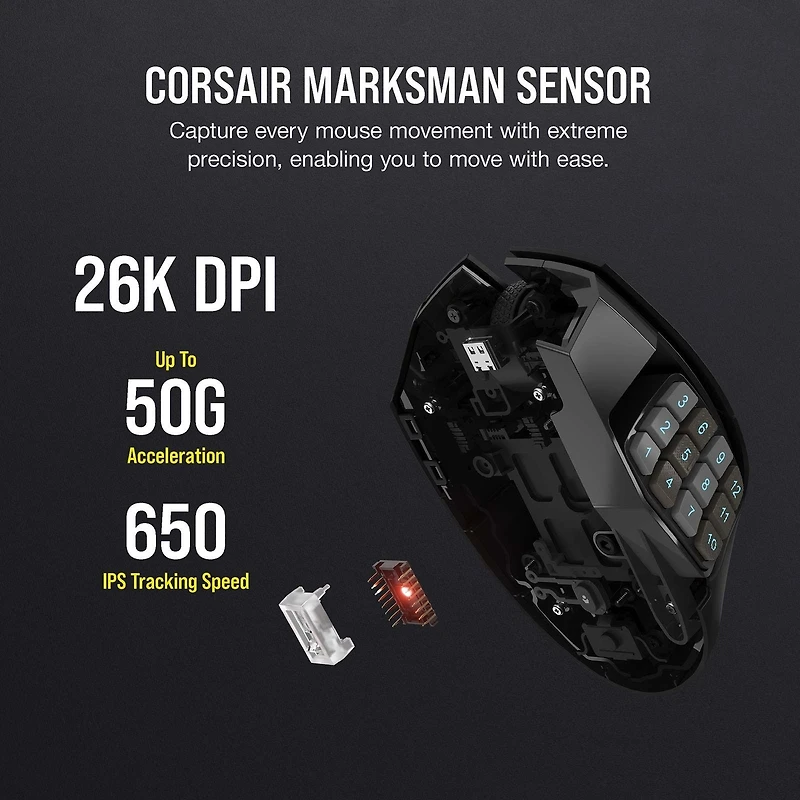 Souris de jeu sans fil Scimitar Elite