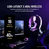 Casque de jeu ELITE RVB sans fil avec son surround 7.1