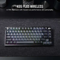 Clavier de jeu mécanique sans fil K65 Plus RVB