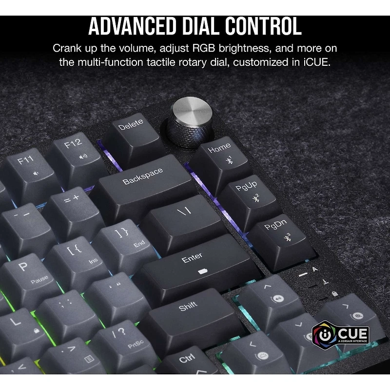 Clavier de jeu mécanique sans fil K65 Plus RVB