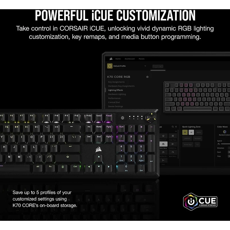 K70 CORE RGB Mechanical Gaming Keyboard