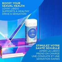 Suppléments en Capsules prend en charge une conduite et une sensation saines OLLY  Aimer la Libido suppléments pour femmes avec ashwagandha, damiana et maca 40 capsules