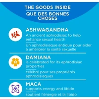 Suppléments en Capsules prend en charge une conduite et une sensation saines OLLY  Aimer la Libido suppléments pour femmes avec ashwagandha, damiana et maca 40 capsules