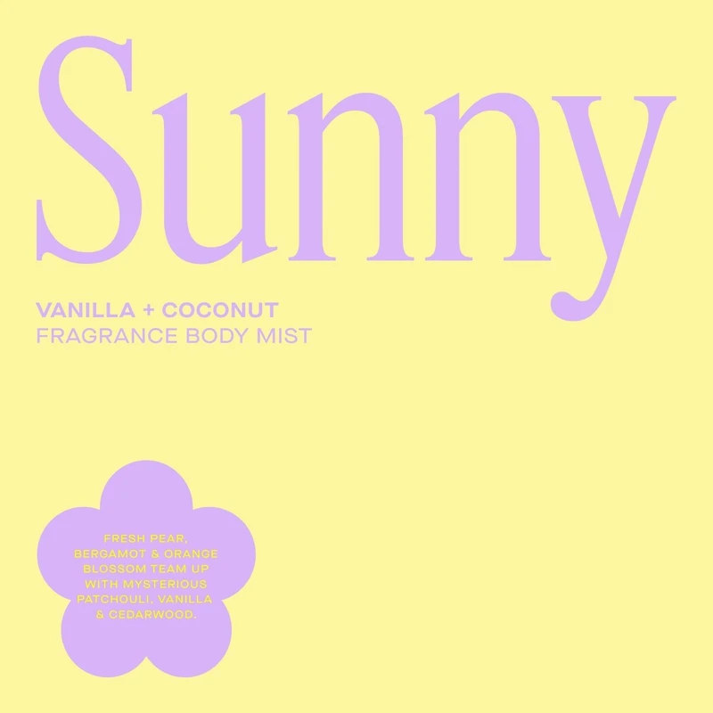 Sunny Fragrance Body Mist in Vanilla & Coconut