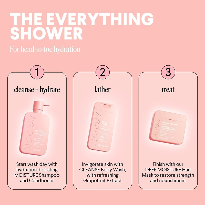 MONDAY Haircare CLEANSE Body Wash mL