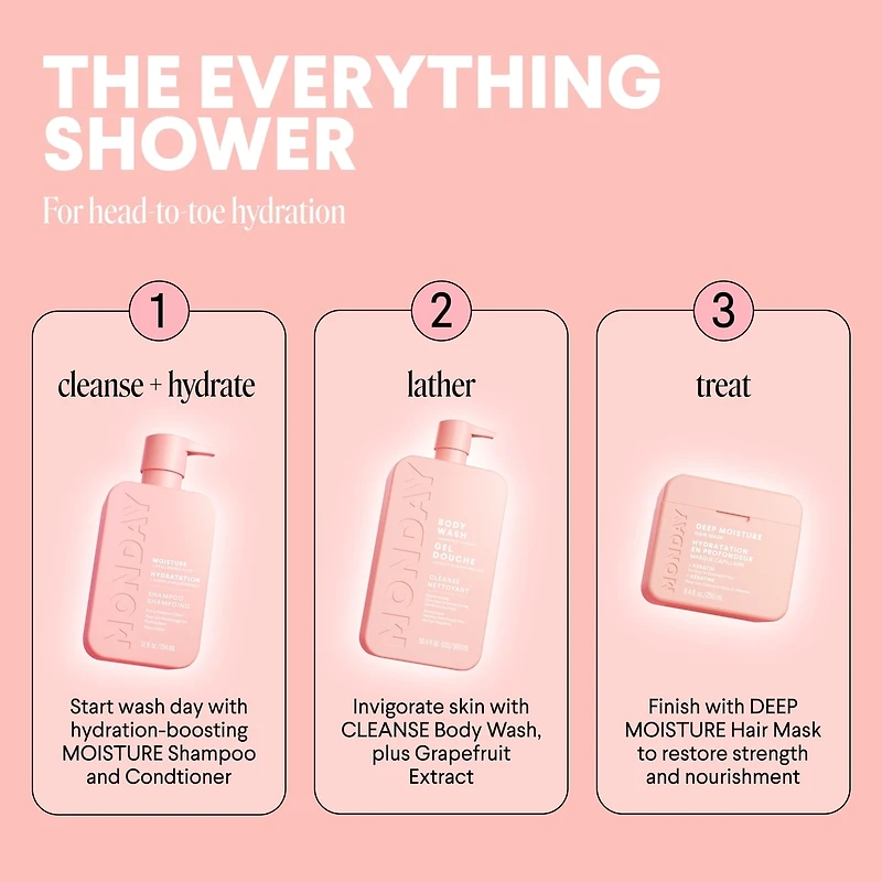 MONDAY Haircare CLEANSE Body Wash mL