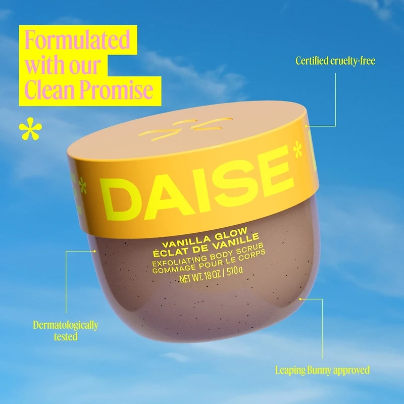 DAISE Exfoliating Body Scrub in Vanilla Glow