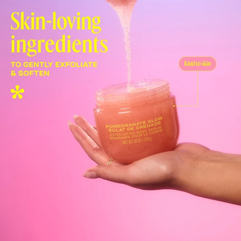 DAISE Exfoliating Body Scrub in Pomegranate Glow