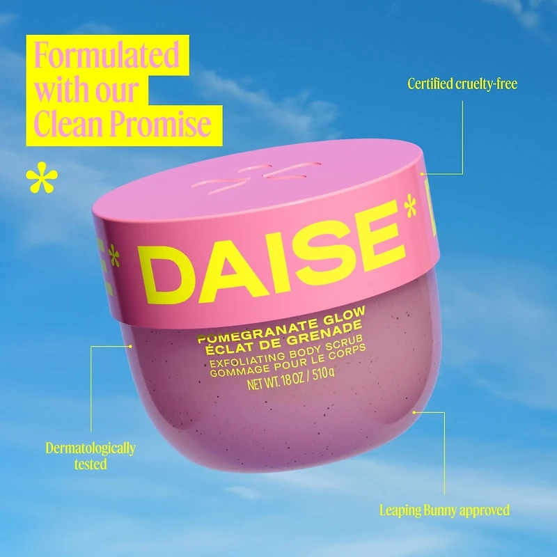 DAISE Exfoliating Body Scrub in Pomegranate Glow