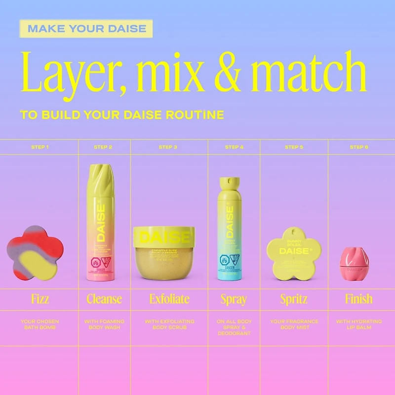 DAISE Exfoliating Body Scrub in Pineapple Glow