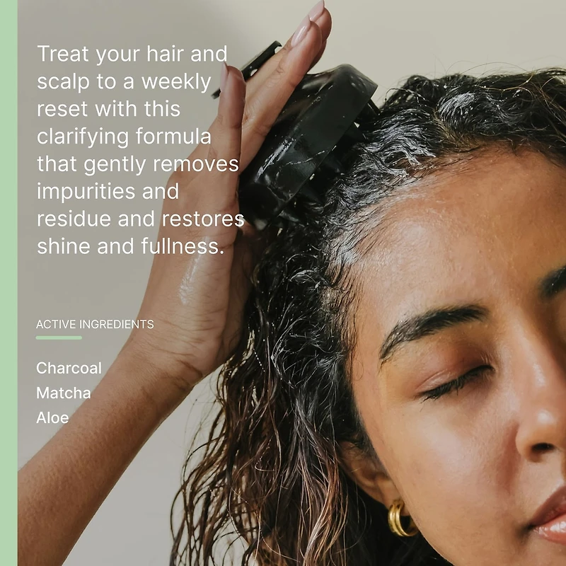 Shampoing clarifiant Raw Sugar The Deep Cleanse - Charbon + Matcha + Aloès - 530 ml