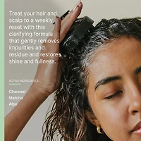 Shampoing clarifiant Raw Sugar The Deep Cleanse - Charbon + Matcha + Aloès - 530 ml