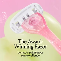 Billie Women’s Razor Kit - 1 Handle + Magnetic Holder + 2 x 5-Blade Refills - Pink Sparkle