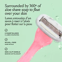 Trousse de départ de rasoir Billie pour femmes – Rose pailleté