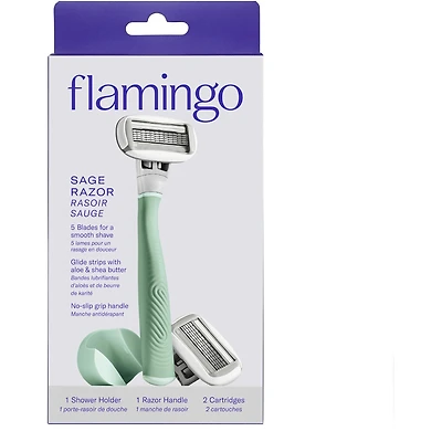 5-Blade Women's Razor - 1 Handle + 2 Blade Refills Lilac