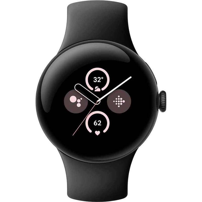 Pixel Watch 2 Wi-Fi Aluminum Case Obsidian Active Band Smartwatch, 41mm
