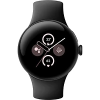 Pixel Watch 2 Wi-Fi Aluminum Case Obsidian Active Band Smartwatch, 41mm