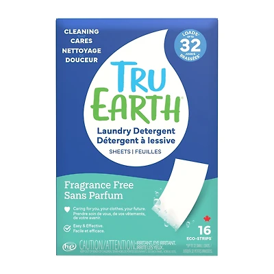 Détergent À Lessive En Feuilles Tru Earth, Sans Parfum, 16 Feuilles