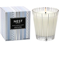 Bougie classique Cyprès bleu et neige