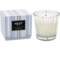 Bougie à trois mèches Blue Cypress & Snow