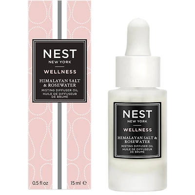 Huile de diffuseur de brume Sel de mer de l’Himalaya et eau de rose