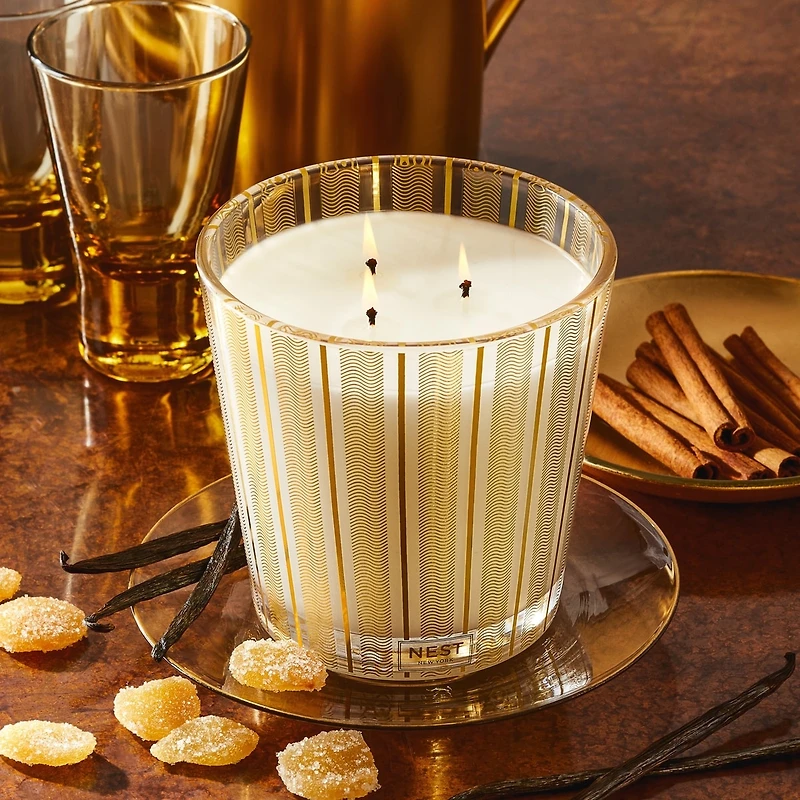 Bougie à trois mèches Crystallized Ginger & Vanilla Bean